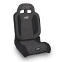 PRP Seats A8701044-54 PRP EnduroDaily Reclining Suspension Seat - Black/Gray Tweed - Driver
