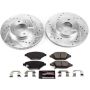 PowerStop K7844 Z23 Daily Driver Carbon-Fiber Ceramic Brake Pad and Drilled & Slotted Rotor Kit