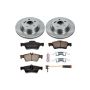 PowerStop KOE5322 OE Stock Replacement Low-Dust Ceramic Brake Pad and Rotor Kit