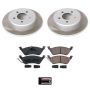 PowerStop SC5248 Semi-Coated Rotor and Low-Dust Ceramic Brake Pad Kit