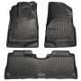 Husky Liners 10-12 Cadillac SRX WeatherBeater Combo Black Floor Liners (One Piece for 2nd Seat)