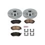 PowerStop KOE3038 OE Stock Replacement Low-Dust Ceramic Brake Pad and Rotor Kit