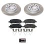 PowerStop SC6371 Semi-Coated Rotor and Low-Dust Ceramic Brake Pad Kit