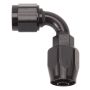 Russell Performance -12 AN Black 90 Degree Full Flow Swivel Hose End