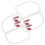 Oracle Lighting 2383-001 LED Halo Kit, Square Ring Design, White