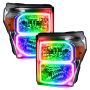 Oracle Lighting 2383-332 Dynamic ColorSHIFT(tm) Headlight Halo Kit, Square Ring Design