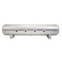 Air Lift 11957 4 Gal Alum Tank - (4) 1/4in Face Ports (2) 3/8in End Ports & 1/4in Drain - 30in L X 6in D