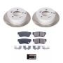 PowerStop SC5214 Semi-Coated Rotor and Low-Dust Ceramic Brake Pad Kit