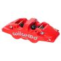 Wilwood 120-14443-RD Caliper-Forged Dynalite w/Dust Seal-Red 4.04in Pistons 1.25 Disc