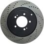 Stoptech 128.46075R 08 Mitsubishi Evo AWD Drilled Right Rear Rotor