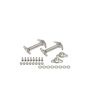 Kentrol 55-95 Jeep CJ/Wrangler YJ Hood Catch Pair - Polished Silver