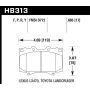 Hawk Performance HB313F.685 HPS Disc Brake Pad