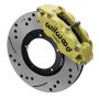 Wilwood 140-16679-DY 69-83 Porsche 911 Front Superlite Brake Kit 3.5in MT Drilled & Slotted - Yellow