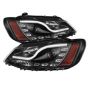 SPYDER 5073648 Projector Headlights - Light Tube - DRL - Black