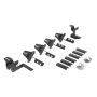 Go Rhino 6945056 07-18 Jeep Wrangler JKU 4DR Mounting Brackets (V-Series V3/RB10 Slim/RB20 Slim) - Tex. Blk