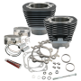 S&S Cycle 910-0221 07-17 BT 117in Big Bore Cylinder Kit - Black Wrinkle