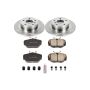 PowerStop KOE6152 OE Stock Replacement Low-Dust Ceramic Brake Pad and Rotor Kit
