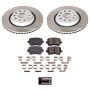 PowerStop SC4628 Semi-Coated Rotor and Low-Dust Ceramic Brake Pad Kit