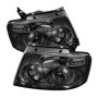 SPYDER 5010223 Projector Headlights - Version 2 - LED Halo - Smoke