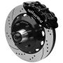 Wilwood 140-15946-D Forged Narrow Superlite 6R Front Big Brake Kit 14.00in Drilled Rotors 67-86 GM C1500 - Black