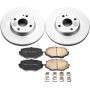 PowerStop CRK793 Genuine Geomet Coated Rotor and Low-Dust Ceramic Brake Pad Kit
