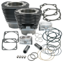 S&S Cycle 910-0277 99-06 BT 4 1/8in Bore Cylinder & Piston Kit Early Production T111 Engines - Wrinkle Black