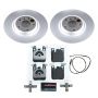 PowerStop ESK6657 Genuine Geomet Coated Rotors, ECE-R90 Brake Pads + Hardware Kit