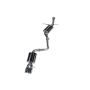 AWE Tuning 3015-23010 Audi B8 A4 Touring Edition Exhaust - Single Side Diamond Black Tips