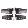 Kentrol 03-06 Jeep Wrangler TJ Door Hinge Set of 4 Pieces Black