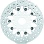 TwinPower 666828 Twin Power 08-Up FLH FLT Rear 11.8in Floating Rotor Mesh Silver