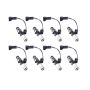 Injector Dynamics ID1050X Injectors 14mm (Grey) Adaptor Top Bottom (Silver) Adaptor (Set of 8)