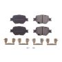PowerStop 17-817 PowerStop - Z17 Low-Dust Ceramic Brake Pads with Hardware