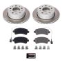 PowerStop SC7314 Semi-Coated Rotor and Low-Dust Ceramic Brake Pad Kit