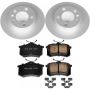 PowerStop CRK848 Genuine Geomet Coated Rotor and Carbon-Fiber Ceramic Brake Pad Kit