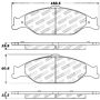 Stoptech 309.08040 Performance Brake Pads