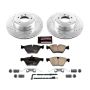 PowerStop K6578 Z23 Daily Driver Carbon-Fiber Ceramic Brake Pad and Drilled & Slotted Rotor Kit