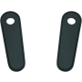 Kuryakyn 9397 Passenger Board Block Off Plate Black
