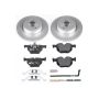 PowerStop ESK045 Genuine Geomet Coated Rotors, ECE-R90 Brake Pads + Hardware Kit