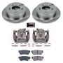 PowerStop KCOE5214A OE Stock Replacement Low-Dust Ceramic Brake Pad, Rotor and Caliper Kit