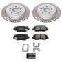 PowerStop SC6991 Semi-Coated Rotor and Low-Dust Ceramic Brake Pad Kit