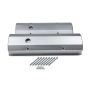 PRW INDUSTRIES, INC. PQX4035000 Billet Rail Fab. V/C's - SBC Tall Silver
