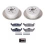 PowerStop SC2192 Semi-Coated Rotor and Low-Dust Ceramic Brake Pad Kit