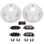 PowerStop CRK5867 Genuine Geomet Coated Rotor and Low-Dust Ceramic Brake Pad Kit