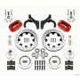 Wilwood 140-12459-DR Forged Dynalite Front Kit 12.19in Drilled Red 59-64 Chevy Impala / 63-64 Corvette