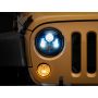 Raxiom J154696 07-18 Jeep Wrangler JK 7-In LED Headlights- BlueHousing- Clear Lens