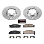 PowerStop K4837 Z23 Daily Driver Carbon-Fiber Ceramic Brake Pad and Drilled & Slotted Rotor Kit