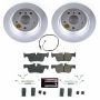 PowerStop CRK8110 Genuine Geomet Coated Rotor and Carbon-Fiber Ceramic Brake Pad Kit
