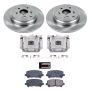 PowerStop KCOE4685B OE Stock Replacement Low-Dust Ceramic Brake Pad, Rotor and Caliper Kit