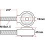 SPECIALTY PRODUCTS COMPANY 15770 XAXIS ROD END BALL JOINT
