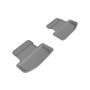 3D MAXpider 2015-2020 Ford Mustang Kagu 2nd Row Floormats - Gray